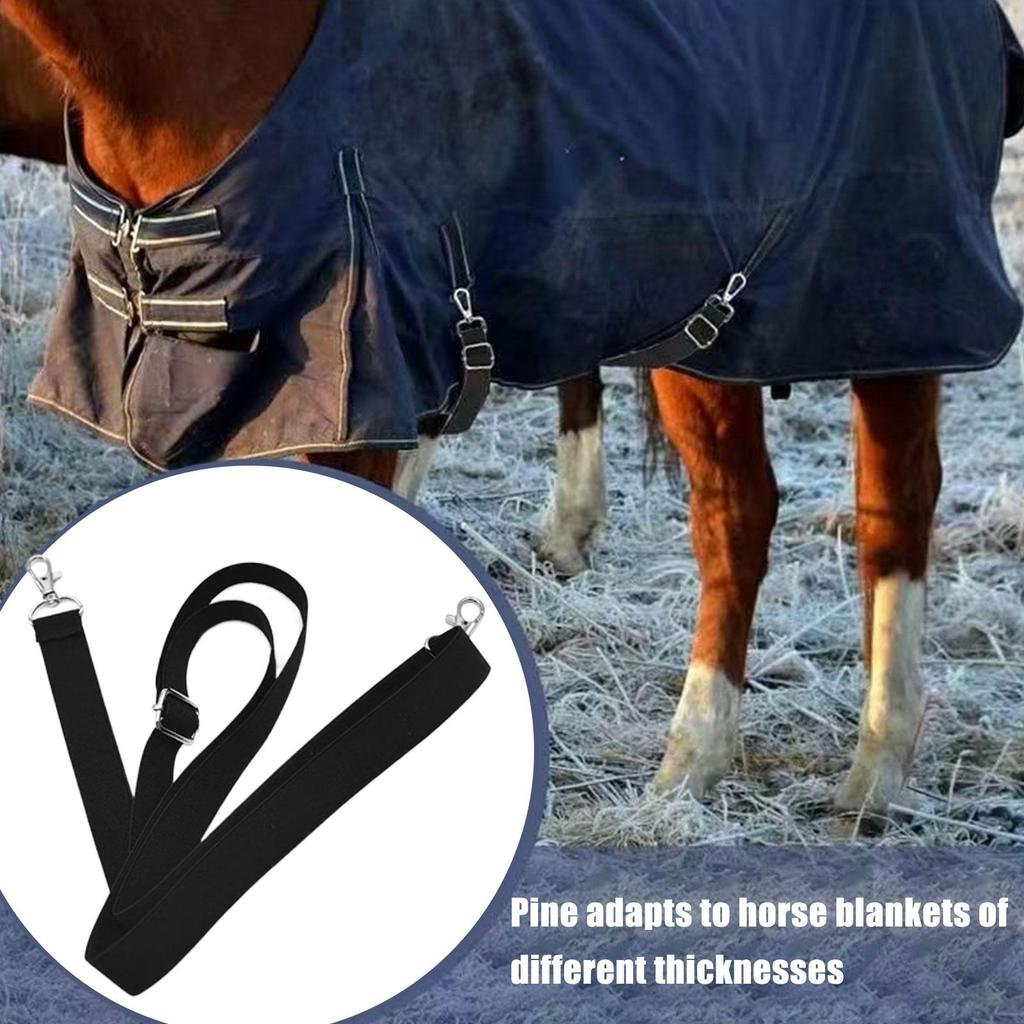 Horse Blanket Leg Straps Equine Blanket Rope Replacement Elastic Adjustable Horse Leg Straps For Farm Equestrian Outdoors