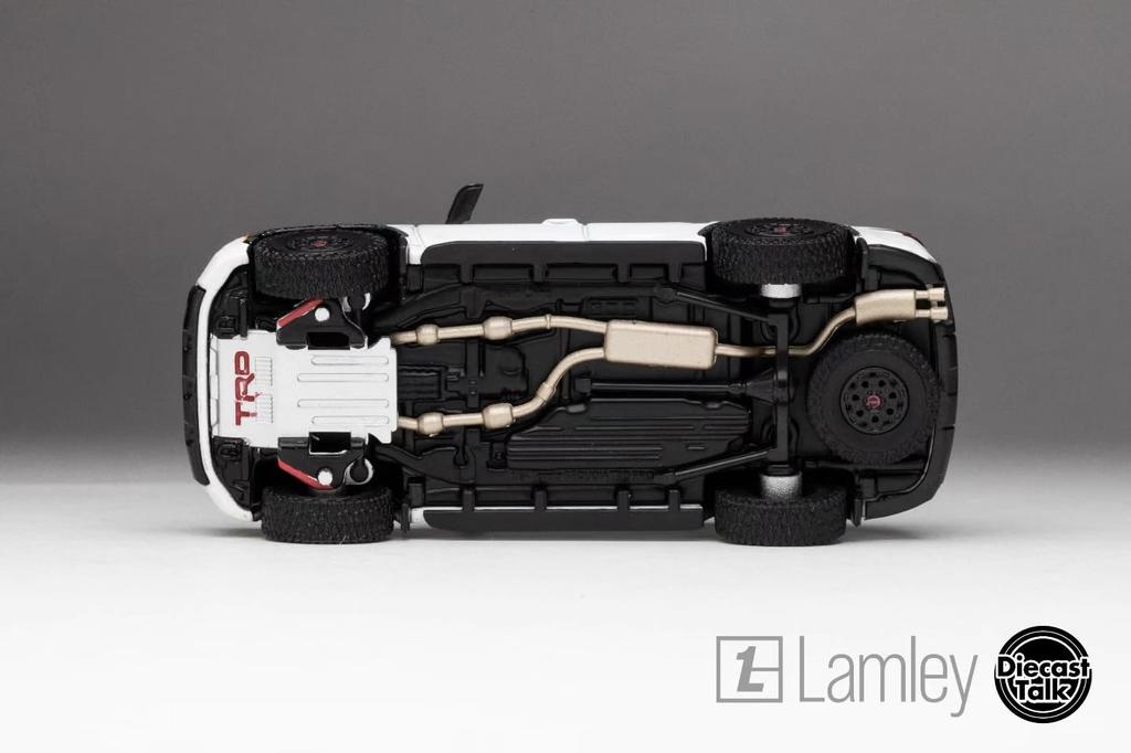 Gaincorp Products Diecasttalk X Lamley Custom 164 Toyota Sequoia TRD PRO Ice Cap White Finished Product