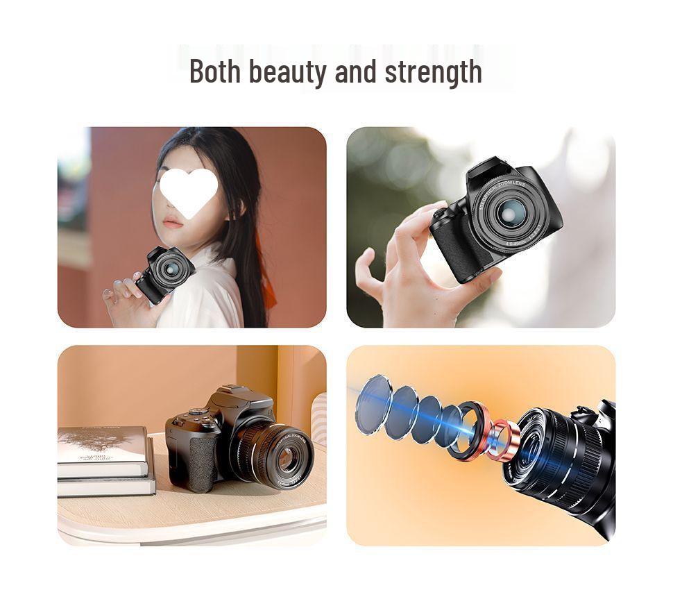 64MP Digital HD Mirrorless DSLR for Professional Video & Live Streaming