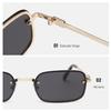 Vintage Photochromic Square Y2K Sunglasses Rectangle Retro Metal Frame Sun Glasses Fashion Women Luxury Eyewear Men UV400