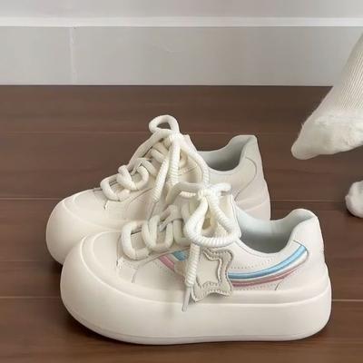 Fashion Sneakers Women's Spring Design White Shoes Ins Trendy All-Match Casual Star Shoes