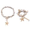 Ingemark Boho Summer Vacation Starfish Conch Pendant Choker Necklace Bracelets for Women Imitation Pearl Chain Y2K Jewelry Set
