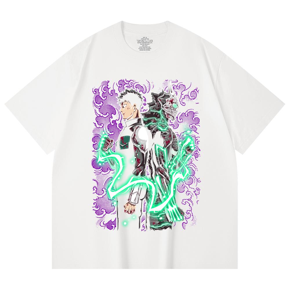 230 Gsm 100% Cotton Kaiju No 8 V9 Kafka Print Unisex Heavy Cotton T Shirt