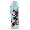 1PC Dynamic Soccer Sport Scene 750ml Color Plastic Sports Water Bottle Leakproof Flip Straw Lid Suitable for Sports Office Home Use