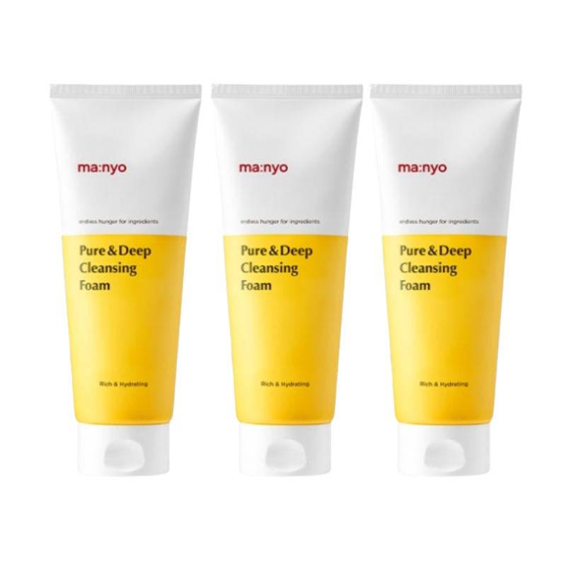 Ma:nyo Pure & Deep Cleansing Foam 200ml | Korean Moisturizing Facial Cleanser with Meringue Bubble, Ceramide & Hyaluronic Acid
