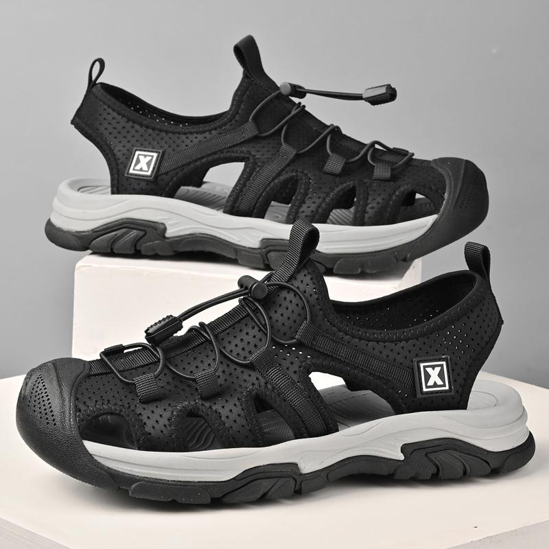 Summer Men's Sandals Casual Breathable Beach Slippers Light Non-slip Hiking Shoes Outdoor Quick Dry Wading Shoes Men Sneakers