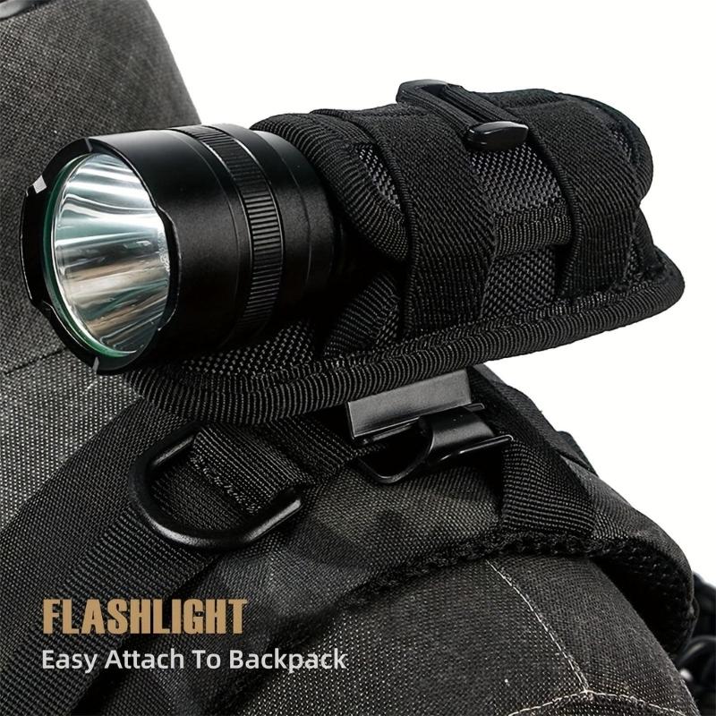 Outdoor Flashlamp Carrying Case Reinforced Locking System Nylon Texture Suitable for Hiking Backpacking Survival Sets