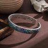 Flower Women's Hand Bracelet Traditional Cuff Bangle Handicraft Enamel Bracelet  Women