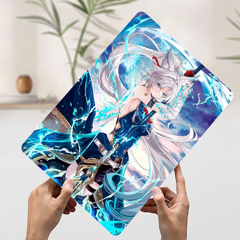 Feixiao Star Rail Printed Poster Customized Wall Art Retro Vintage Metal Tin Signs for Room Decoration Home Decor Items House
