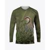 3D Print T Shirt Mens Camouflage Hunting Animals Quail O-Neck T-shirt Casual Long Sleeve Oversized Pullover Fashion Men Clothing