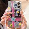 Zhitai iPhone Case: Compatible with 13 Pro, 14, 15, 16; Features: Three-in-One Mirror & Bracelet, Fits Apple Models 12 and 78.