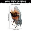 Halloween White Ghost Wall Sticker Living Room Holiday Party Decoration Horror Bat Ghost Self-adhesive Pvc Sticker
