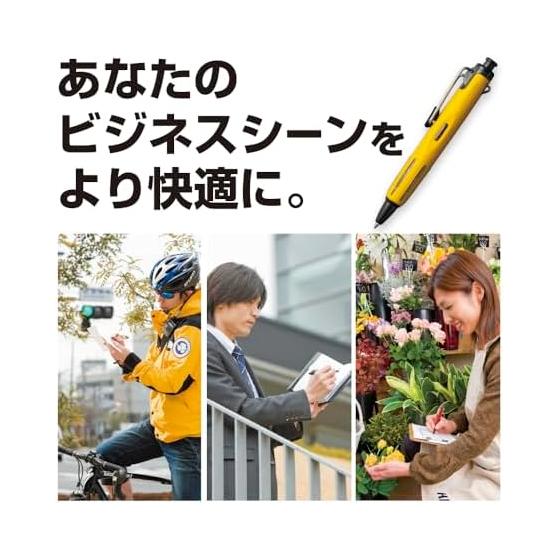 Tombow Oil-Based Ballpoint Pen, Pressurized Airpress, 0.7mm, Full Black, BC-APN12, Fast Writing, Upward Writing, Wet Paper, Wire Clip, Rubber Grip,