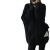Medium and Long Sweater Women's Autumn and Winter Gentle Lazy Wind Solid Color Knitted Bottoming Shirt with Top