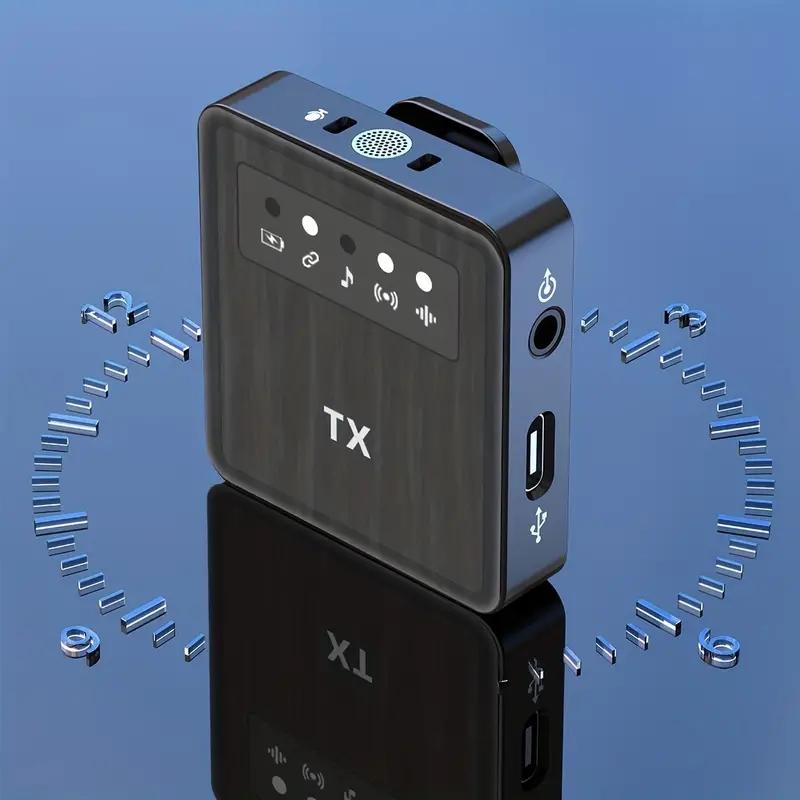 2in1 Professional Wireless Lavalier Lapel Microphone Clear Radio X1 Mini Mic For IPhone IPad Android Smartphone Recording Video