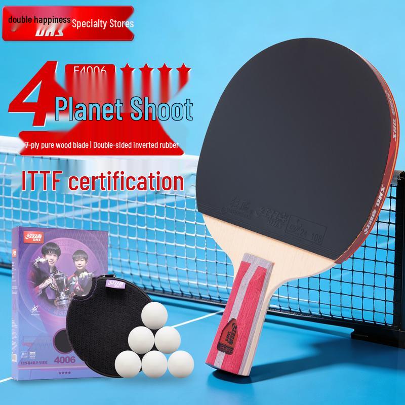 DHS Hurricane 4-Star Penhold Table Tennis Racket F4006
