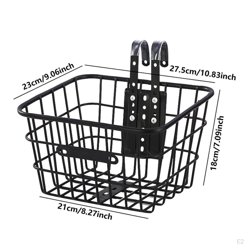 Children Basket Front Kids Bike Metal Repair Part Easy Installation