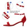 Heißer Sommer Low Heels Mode Frauen Sandalen Hochzeit High Heels Offene spitze Hochzeit Schnalle Samt Pumps