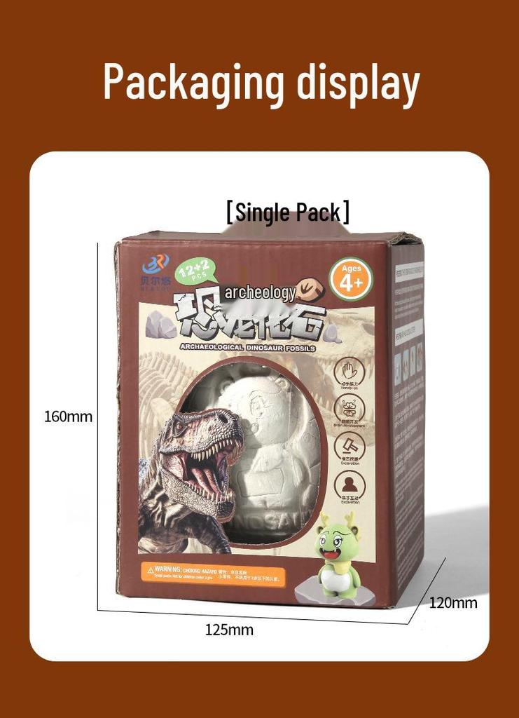 Giant Dinosaur Egg Excavation Kit - Educational DIY Science Toy for Kids