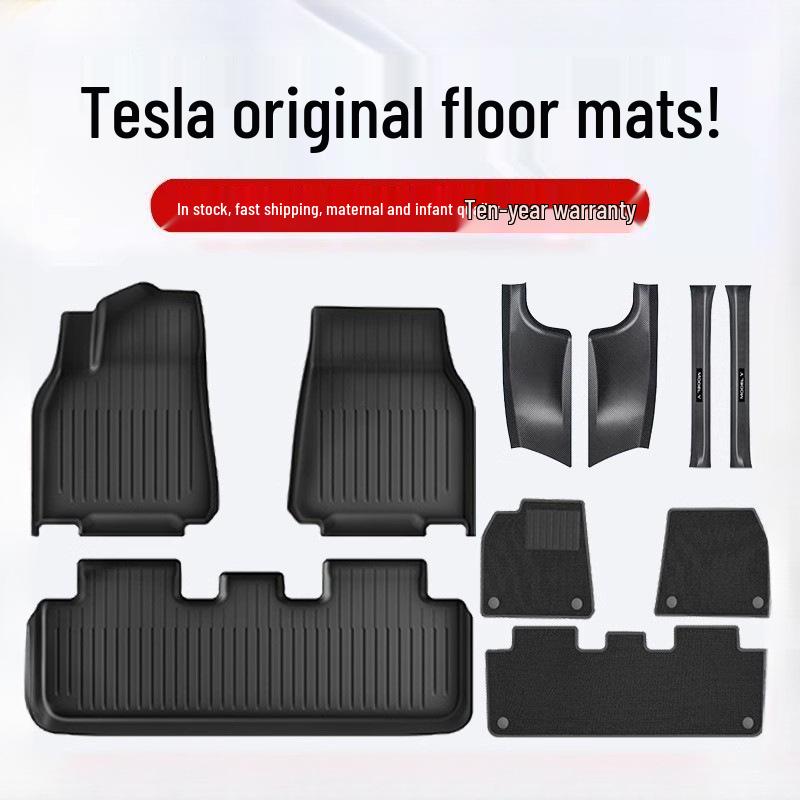 TPE Full-Coverage Floor Mats for Tesla Model 3/Y