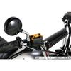 KITACO Round Mini Mirror Stay 50L Type Mounting Diameter M8+M10 Adapter Included 1 Piece Universal Plated 675-1400390