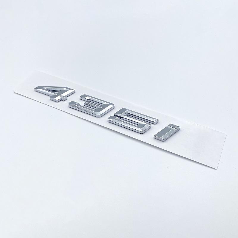 AAXK1 3D Chrome Black 418i 420i 428i 430i 435i 440i Letters Numbers Emblem Sticker Car Trunk Badge F32 F33 F33 F36 G22 G23 Accessories