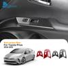 Real Soft Carbon Fiber For Toyota Prius 2016 2017 2018 2019 2020 2021 2022 LHD RHD Car Window Lift Button Switch Panel Trim