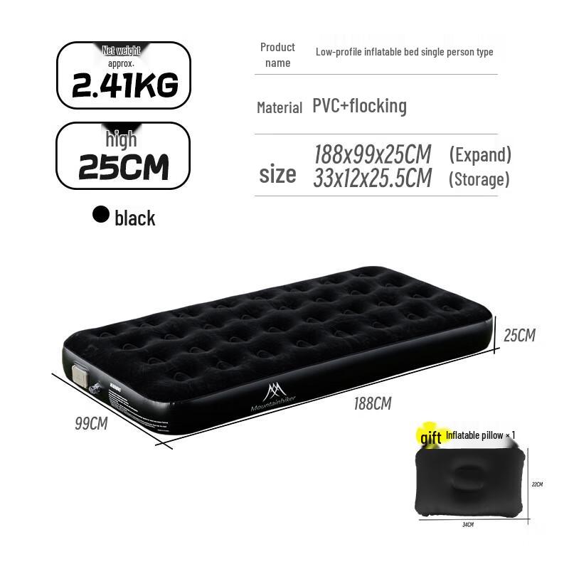 Портативный самонадувающийся туристический надувной матрас Jun Kai Wei