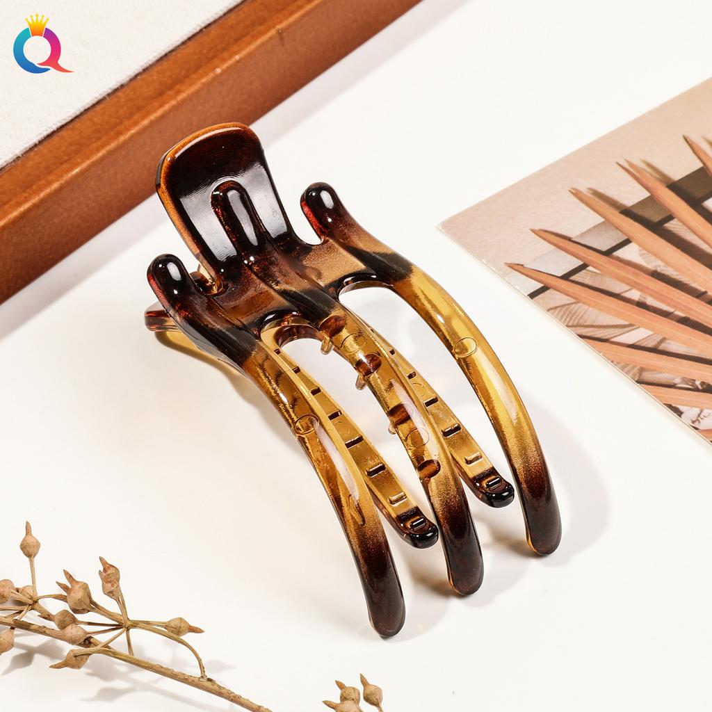 Acryl Haarspange Koreanisch Schlicht Damen Haar Krabbenklemme Pferdeschwanzhalter Dreizinkige Haarnadel Mode Rutschfeste Haarspange Kopfschmuck