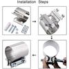 Exhaust Clamp Sleeve Coupler Replaced Part Clip Replacement Multipurpose
