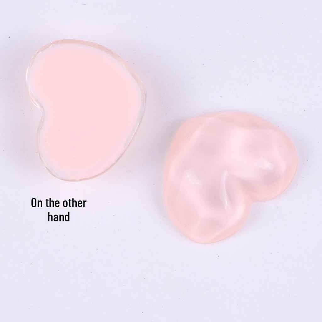 22mm Wavy Heart-Shaped Resin Charms and Hair Accessories