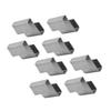 50pcs Stainless Steel Greenhouse Overlap S Clips Durable Glass Frame Fixing Clamp