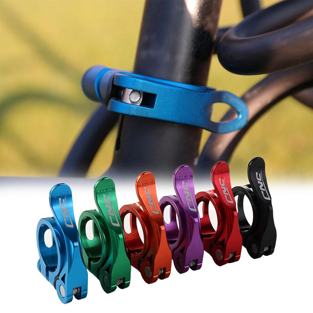 Bike Seatpost Clamp Bicycle Seat Clamp Aluminum Seat Tube Quick Release Clamp Bike Seat Post Clamp