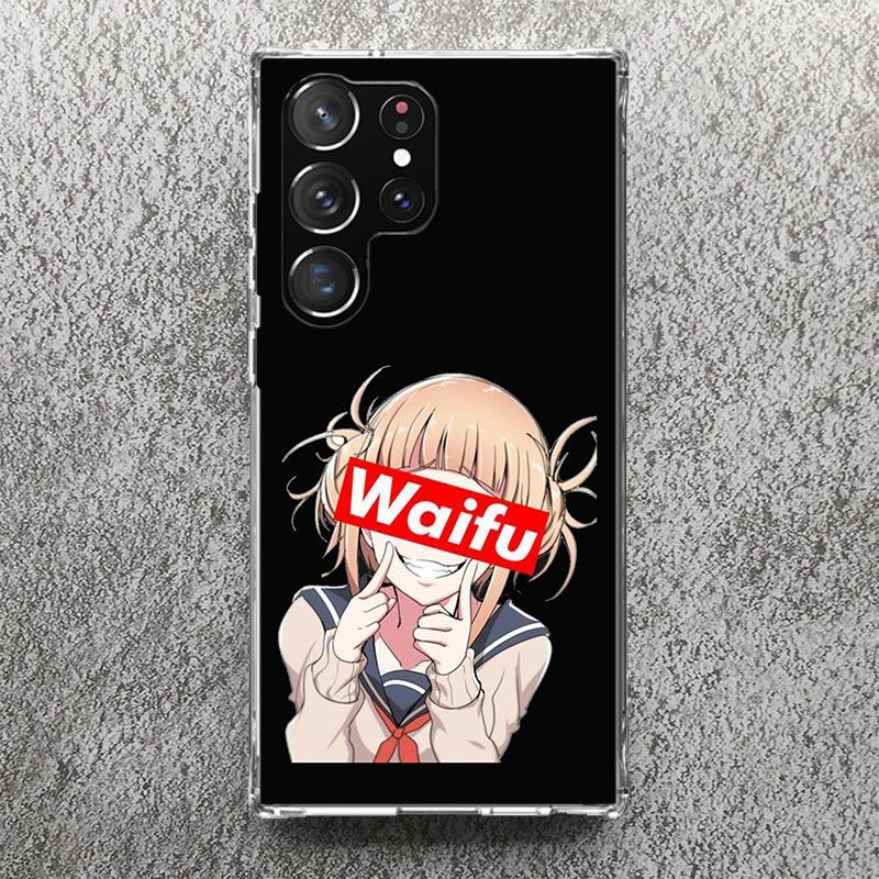 Sugoi Senpai Japanese Anime Waifu Print Soft Case for Samsung Galaxy S25 Edge S24 S23 S22 Ultra S21 Plus S20 FE Phone Shell S10