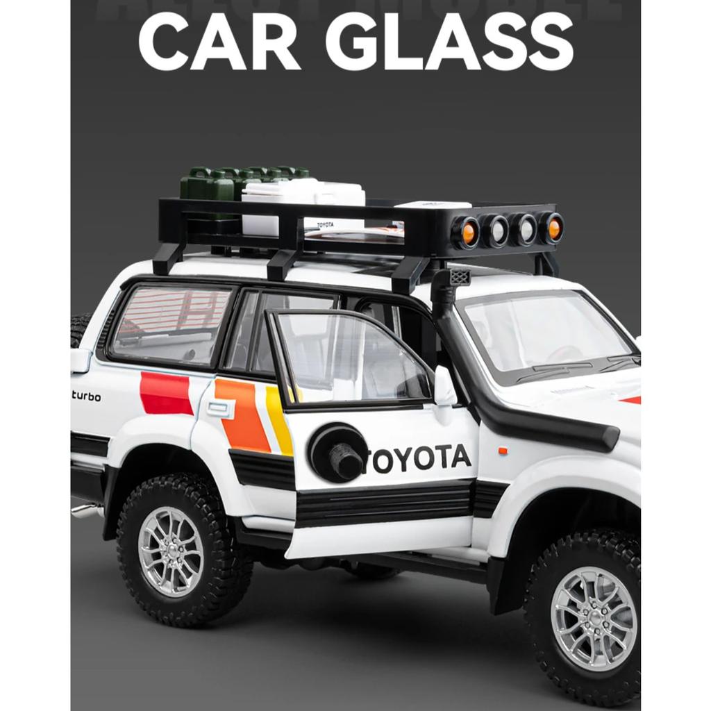 1/24 Scale Toyota Land Cruiser LC80 SUV Alloy Diecast Model Off-road Vehicle Toy Model Collect Display Ornament Children Toy Present