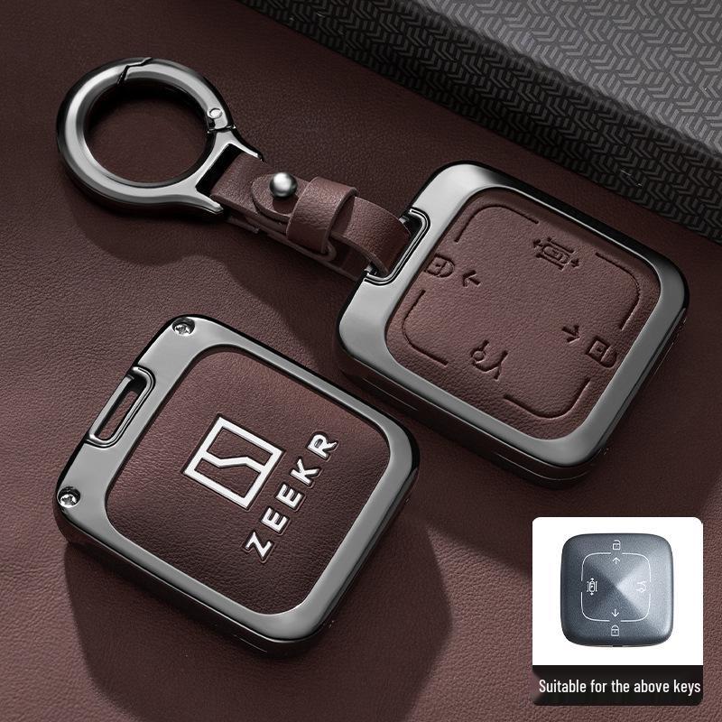Bluetooth Schlüsseletui für Zeekr JiKe 007 - Auto Zubehör Schale, Schnalle und Herren Tasche
