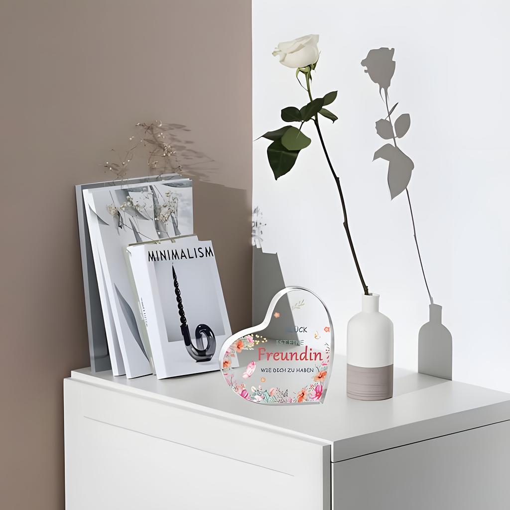 2D Flat Acrylic "best Friend" Decoration, Indoor and Outdoor Decoration - No Battery/electricity Required, Free Day Decoration, Shop Decoration, Durab