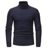 Men’s Slim Fit Mock Neck Pullover Knit Sweater