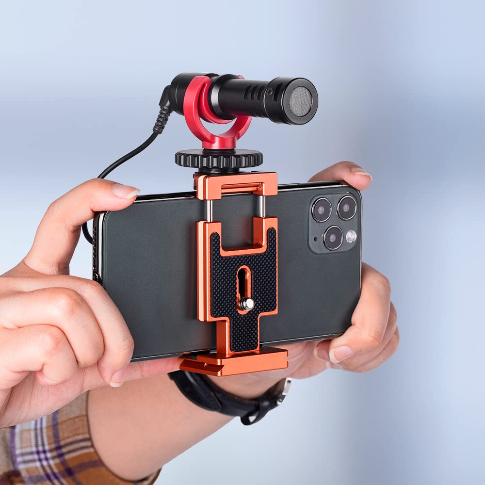 Concept Quick Release Aluminum Adapter Plate for and Compatible with All Heads K&F Plate, Cameras, Smartphones, Arca-Swiss 1/4" Screws, 3-Way