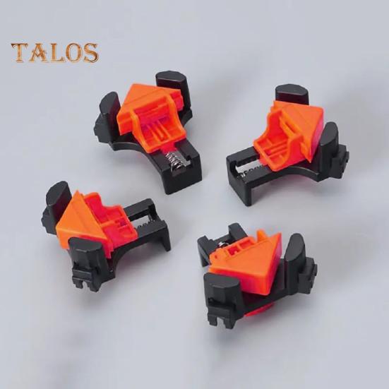 Convenient Woodworking Right Angle Clamp Red Plastic Clip-on No Assembly Durable Secure Grip Corner Clamp Carpentry Tool Set