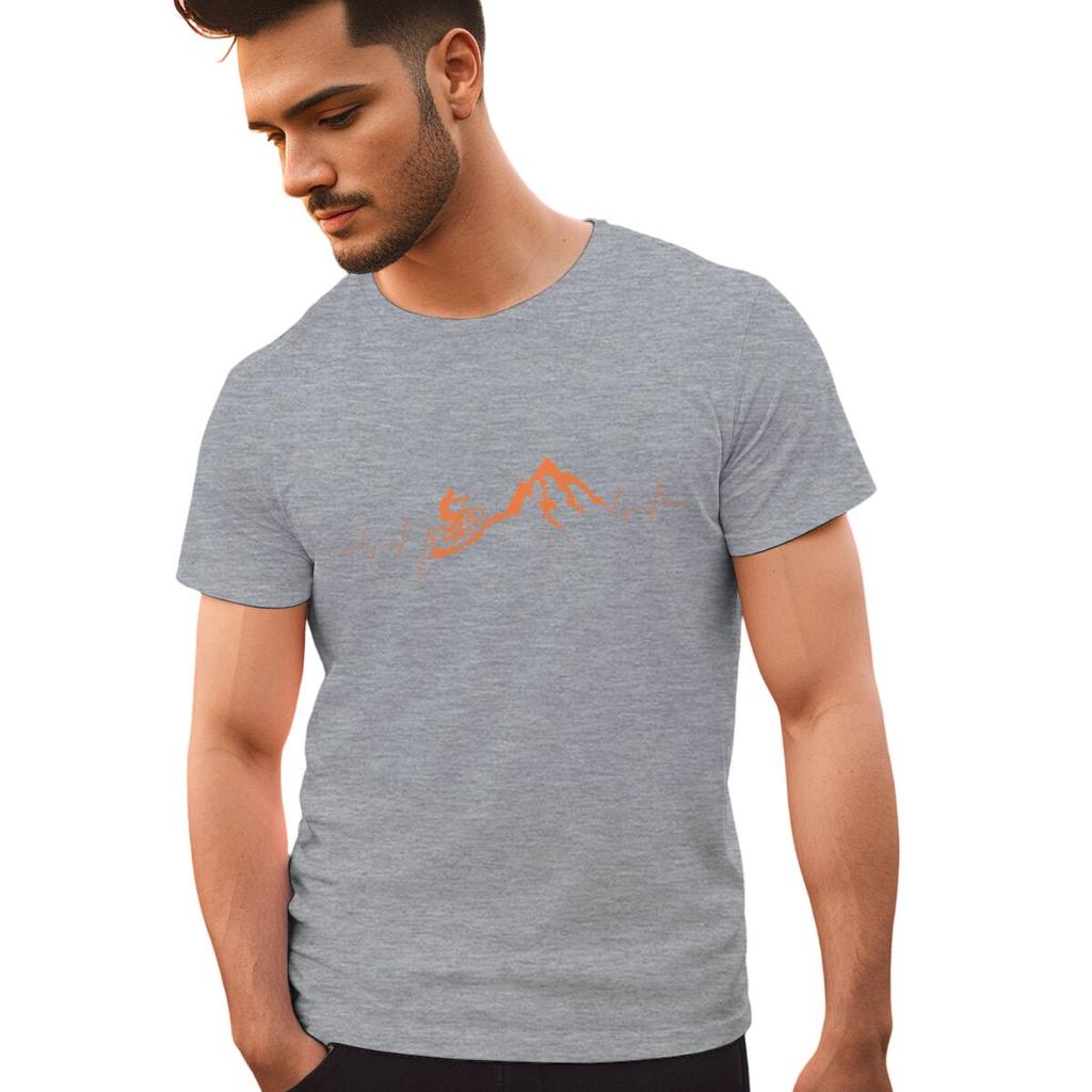 Mountain Bike Cycling Print Tshirts For Men Summer Funny Cycling Casual Short Sleeve Round Neck Tops Male Clothing Tshirt