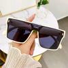 Oversized Sunglasses Woman Fashion Rimless Vintage Square Sun Glasses Eyeglasses Luxury Brand Design UV400 Female Shades Eyewear