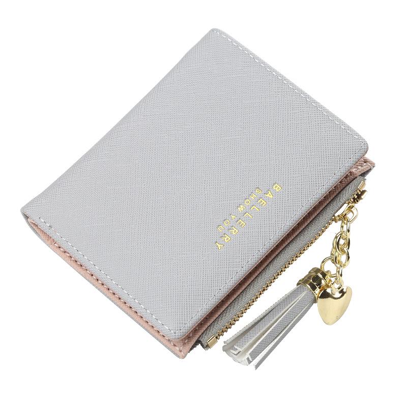 

Women s Korean Style Fashion Tassel Zipper Coin Purse with Multi-Card Slots