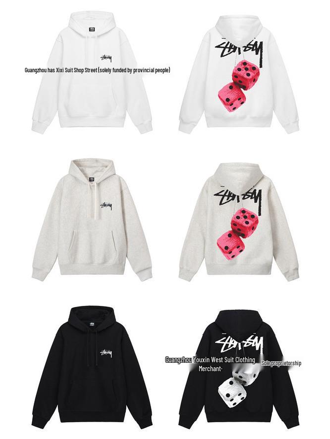 Studijní stahovací pánská mikina s kapucí West Maoquan - Vysoce kvalitní těžký bavlněný svetr 700 g, Pár styl