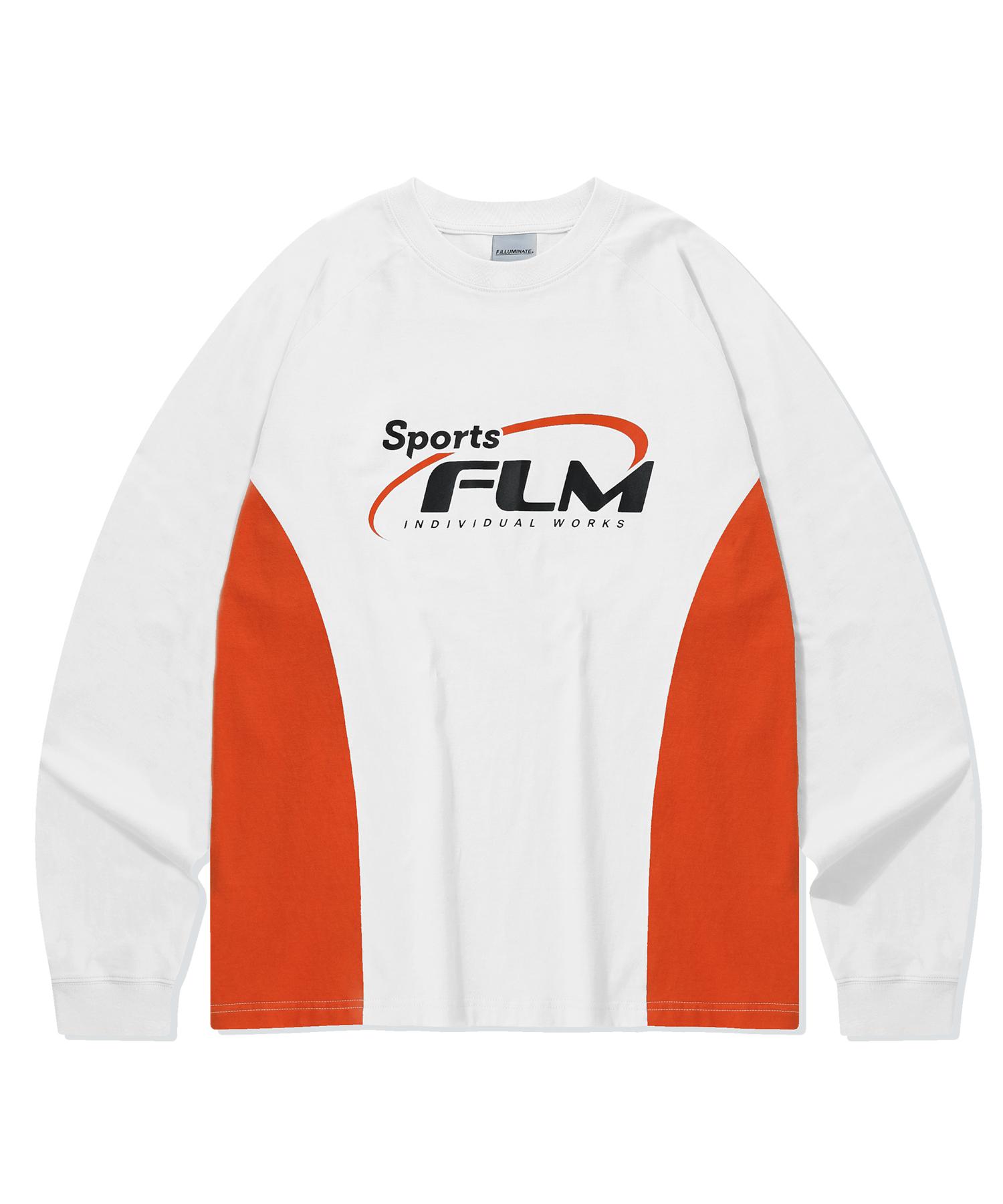 Illuminate Sports Block Long Sleeve - Orange Orange/L