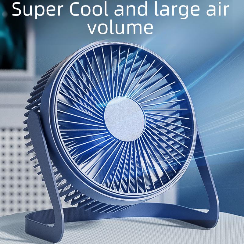 Premium USB Mini Fan - 5.68-inch Silent Desktop Fan for Office & Student Use