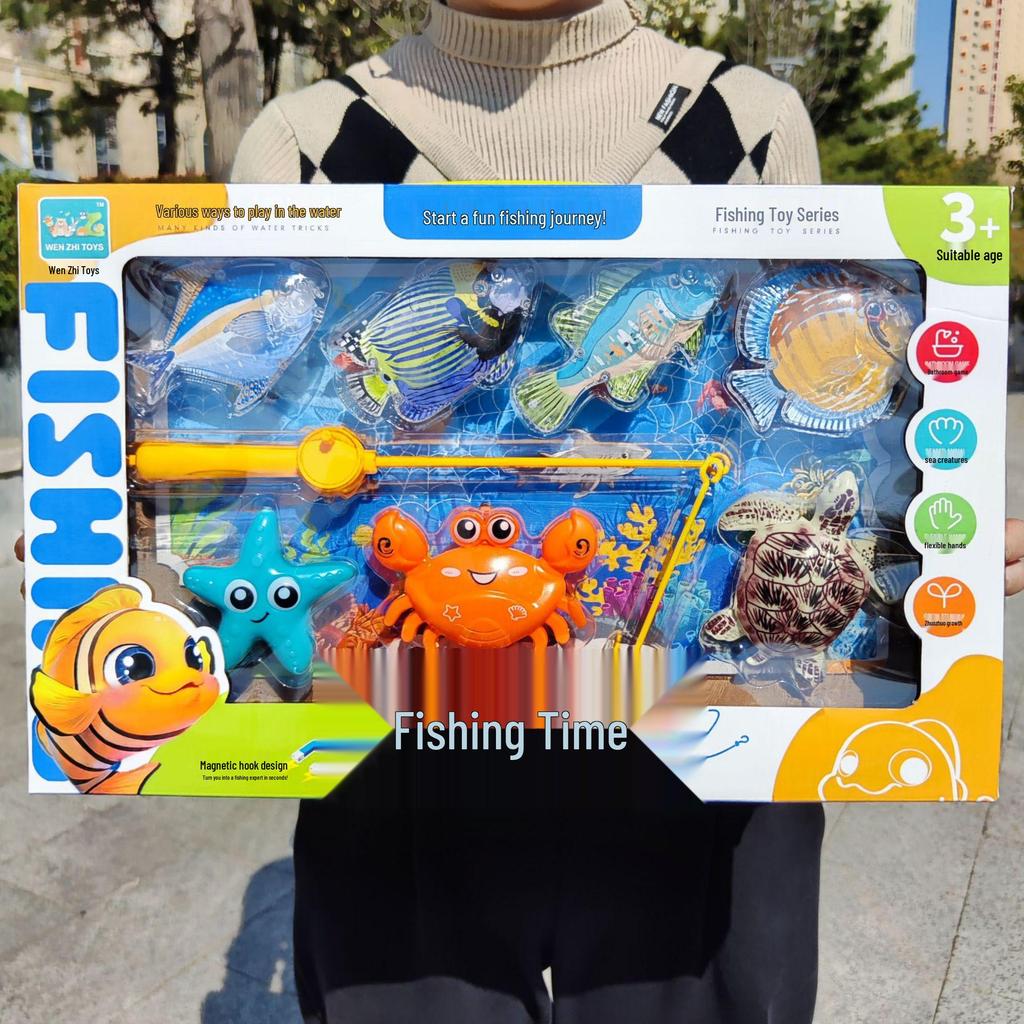 Children's Magnetic Fishing Game: Educational Ocean Simulation Toy