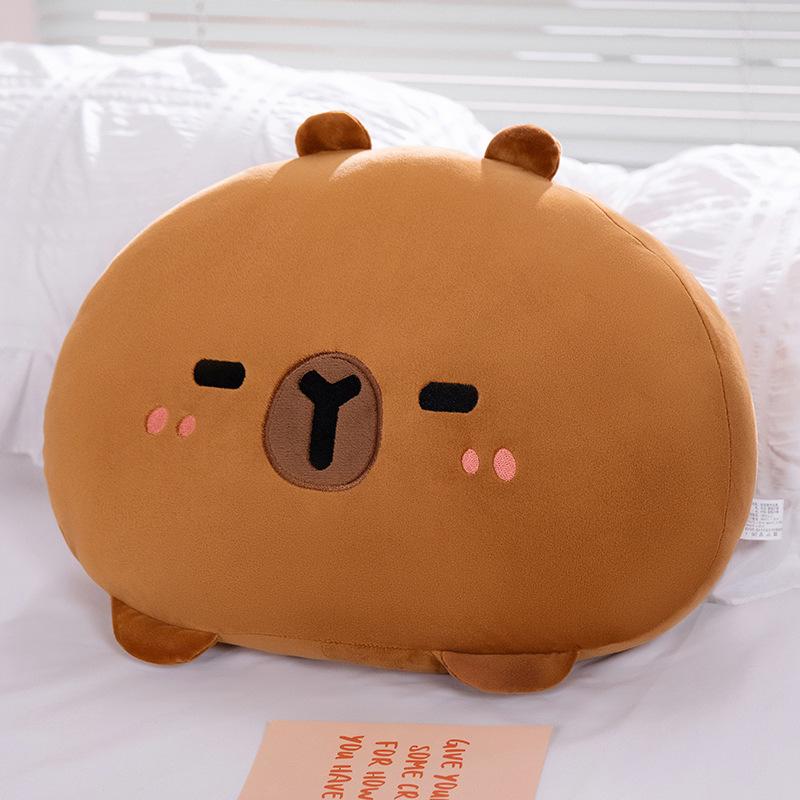 

Kapibala Capybara Pillow Head Sofa Cushion Waist Pillow Sleeping Guinea Pig Pillow Birthday Gift 30*40cm