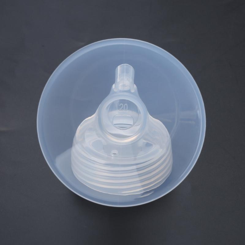 Portable Flange Valves Tube Bottle Backflow Protector 18/19/20mm Breast Pump Part Breast Pump Funnel Connector Durable