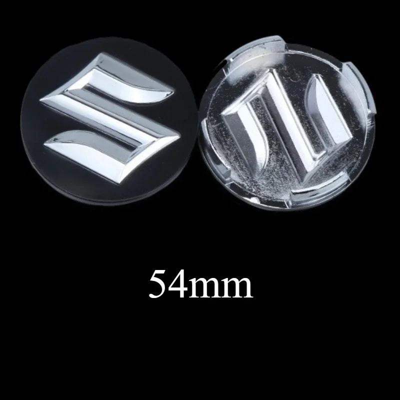 54mm 58mm Car Wheel Center Covers Hub Badge Caps for Suzuki Logo Ignis Jimny Alto Baleno Swift SX4 Ertiga S-Cross Samurai VITARA